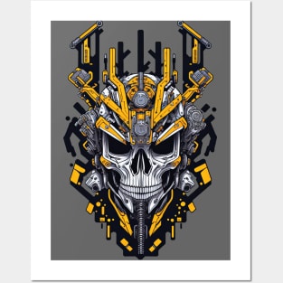 Mecha Skull S01 D65 Posters and Art